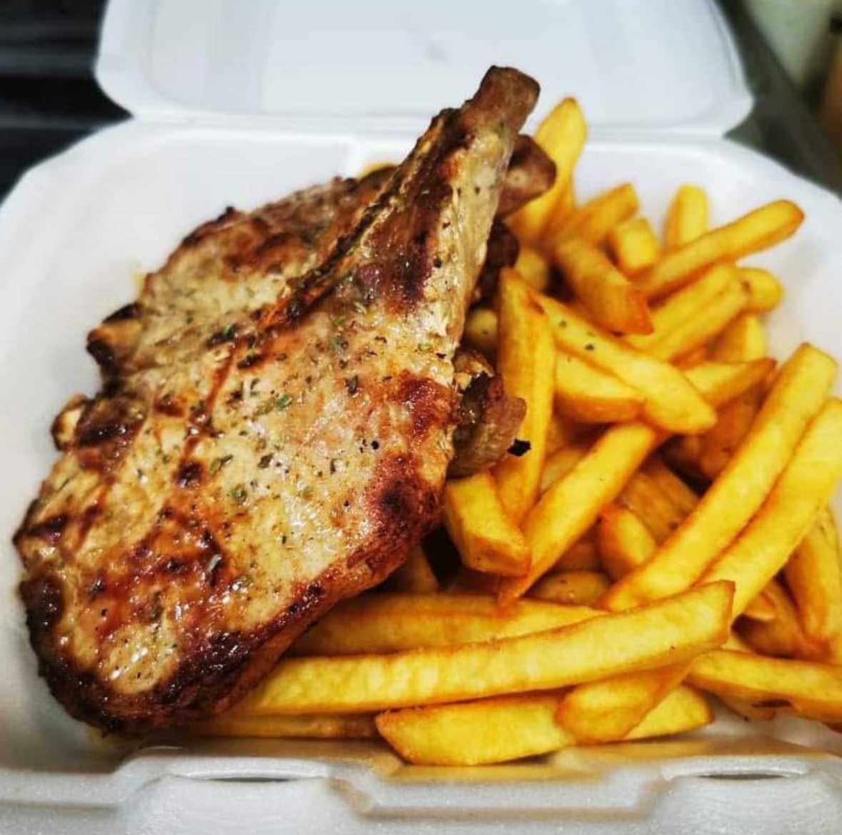 Pork Chop and Fries
